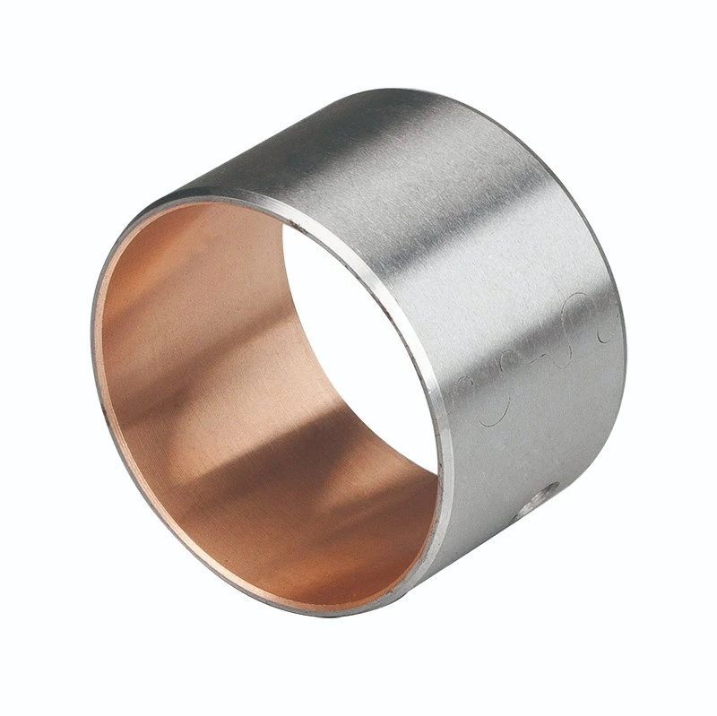 TEHCO Engineer metal Bushing Bearing With Oil Pocketing Customized Copper Plating Slide Bimetal Bearing Bushing