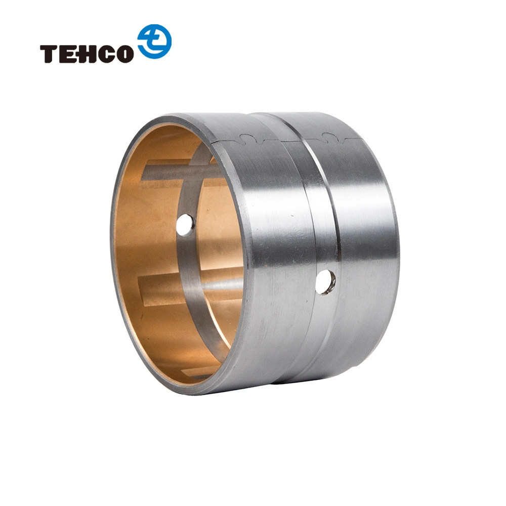 OEM Steel Bronze Bimetallic Bushing with Round Oil Hole Source Manufacturer Sample customization